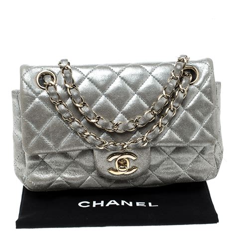 chanel classic handbag silver|Chanel traditional handbags.